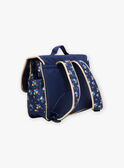Navy blue canvas satchel GICARETTE / 23H4PF92BES070